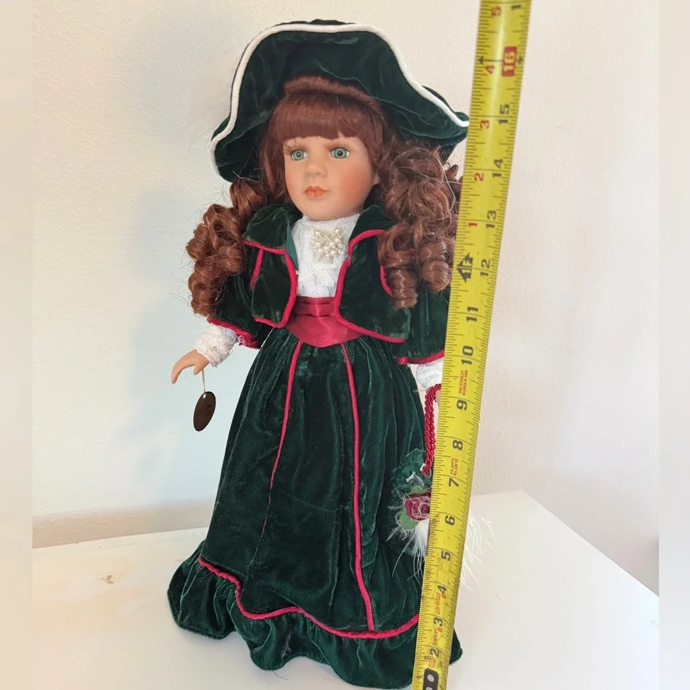 Collector Choice VTG Porcelain Doll Bisque Limited Edition Stand Collectible - Picture 8 of 15